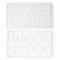 HSIXHAF 2 pcs Zahlen-Buchstabenform für Kuchen, Cake Topper Zahlen Silikon 0-9,A-Z,DIY, wiederverwendbar, Für Konditoreien, Bäckereien, Heimbacken, weiß