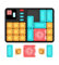 CZT Super-Labyrinth-Spiel Block-Puzzle-Spielekonsole Tragbares Handheld Taschenspielautomat Puzzle-Fluchtspiel Elektronisches Spielzeug Eltern-Kind-Interaktion Geschenke für Kinder/Erwachsene/Ältere