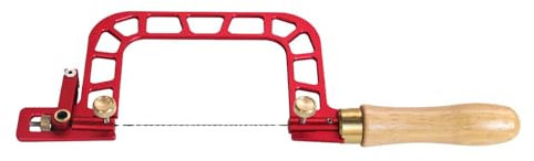 Sierra de marquetería para carpintería, sierra de marquetería de marco de acero | Sierras de madera de precisión de aleación de aluminio | Herramientas de mano eficientes, autolimpiantes con mango de