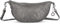 Cas8 Halbmondtasche LENI - Moon Bag groß mit verstellbarem Schultergurt, Umhängetasche aus Echtleder mit Reißverschluss, Schultertasche im Used-Look, dusty