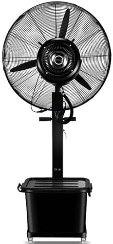 Natliedop Pedestal FansPedestal Fan Quiet, Oscillating Fan with Misting Kit - 3 Cooling Speeds with High RPM, Adjustable Height - Art Deco Floor Fan - Includes Misting Kit for Outdoor Use