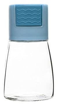 HJUGHPN Spice Jars Quantitative Salt Shaker Push Type Salt Control Bottle Seasoning Jar Tool Pepper Spice Container Glass Limit Salt Shaker 5g Home(Blue)