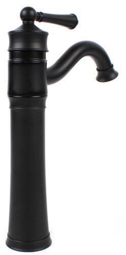 Vintage Wasserhahn Mischbatterie Bad Armatur Schwarz Waschtischarmatur Retro,Einhebel Waschbecken Armaturen, Nostalgie Mischbatterie Badarmatur aus Messing für Badezimmer