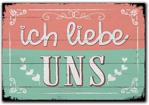 LANOLU Kühlschrankmagnete lustig- Ich Liebe Uns - lustige Magnete mit Sprüchen und witzigen Motiven 8x5,5cm