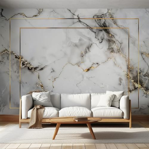 Mural Wallpaper Black White Marble Abstract, Murals Wall Art Modern Texture Gradient Mural, Wall Mural Non-Woven, for Indoor Home Decoration 200x140cm
