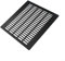 Hoja ancha perforada de aleación de aluminio, rejilla de ventilación de placa de red, rejillas de ventilación para paredes, rejillas de ventilación para cocina, hogar, oficina, baño (negro, 300 x 300