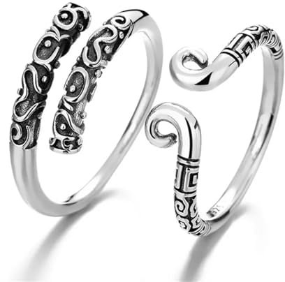 Hasdnker Ring Ringe Damen Bijouterie Herren Persönlichkeit Straffung Fluch Sun Wukong Öffnungsring Trendy Monkey King Retro Runde Offene Ring Zubehör