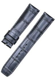LMPVPDGADZ Armband Leder Geeignet for Baume & Mercier Fit for HAMPTON/Fit for CLASSIMA Zubehör Oberschicht-Leder-Uhrengürtel 20/22 mm(Black,20mm)