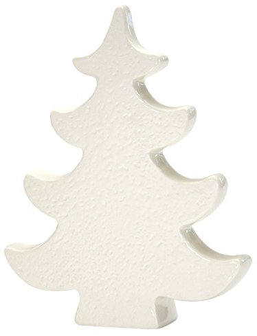 DECOLINE Keramik-Baum weiß 1 Stück groß