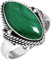Jeweloporium 925 Sterling Silber Ringe für Damen Größe 59(18.8) Grün Real Malachit mit Stein Kostüm Silber Ringe Freundschaftstag Geschenk Jahrgang Schmuck
