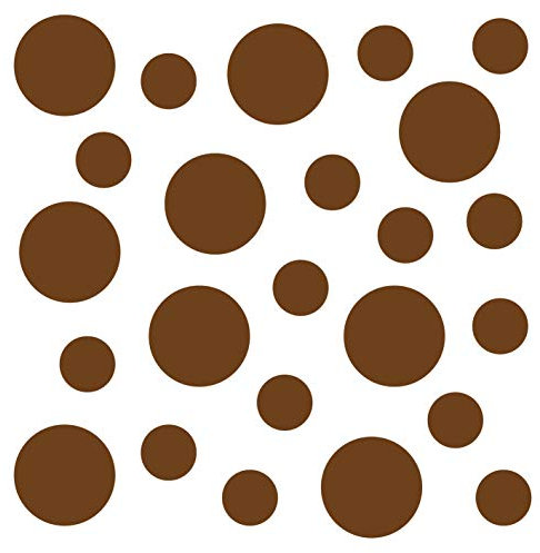 kleb-Drauf | 24 Punkte | Kupfer - glänzend | Autoaufkleber Autosticker Decal Aufkleber Sticker | Auto Car Motorrad Fahrrad Roller Bike | Deko Tuning Stickerbomb Styling Wrapping