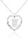 Individuelle Herzkette 925 Sterling Silber erstellt mit Swarovski Elements Herz Crystal Gravur Anhänger Namenskette mit vier Wunschnamen. …
