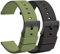 TStrap Montre Bracelets Silicone 18mm - Bracelet de Montre à Dégagement Rapide Caoutchouc Noir Vert Hommes Femmes Sport - Bracelets de Montres étanche pour Smartwatch Boucle Noir - 20mm 22mm