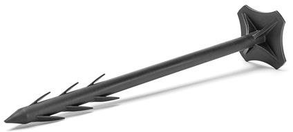 HaGa® PP-Nägel Kunststoffanker Erdnagel für Unkrautvlies Bodengewebe 20cm 50 St.