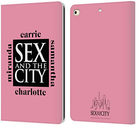 Head Case Designs Offizielle Sex and The City: Television Series Charakter 1 Graphics Leder Brieftaschen Handyhülle Hülle Huelle kompatibel mit Apple iPad 9.7 2017 / iPad 9.7 2018