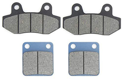 Akozon Bremsbeläge Hinten Roller Bremsbeläge Bremsen Ersatz des hinteren Scheibenbremsbelags Vordere und hintere Bremsbeläge für 50 90 110 110 125 140 150 Pit Dirt Bike
