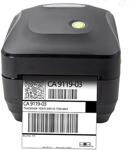 Thermal Label Printer 4x6 USB & Bluetooth options for Phone, Windows & Mac. Royal Mail Evri Etsy Ebay Shopify Postage Shipping Labels works with zebra brother 150x100mm Wireless 6x4