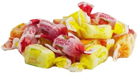 De Bron Fruit Toffees Zuckerfrei 1 kg I Zuckerfrei genießen I Weiche Frucht Bonbons Ohne Zucker