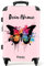NoBoringSuitcases.com Kinderkoffer, Reisekoffer Personalisiert, Kinderkoffer Mädchen, Koffer Groß, Koffer Kinder, TSA, Koffer Mädchen, Koffer Mittelgroß (Schmetterling - Regenbogen, 67 cm - 72 L)