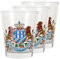 Hofbräuhaus München Schnapsglas Set Original Löwendekor 3 x 40ml ohne henkel l Shotgläser mit HB-Logo | Schnapsbecher | Geschenkidee für Herren und Damen