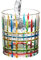 Dtaigou Verre Tumbler,Verres À Boire Peints À La Main Tumbler - Mug Réutilisable Accessoires De Esthétiques, Récipient Coloré Pour Bière Soda Thé Jus Whisky Bourbon