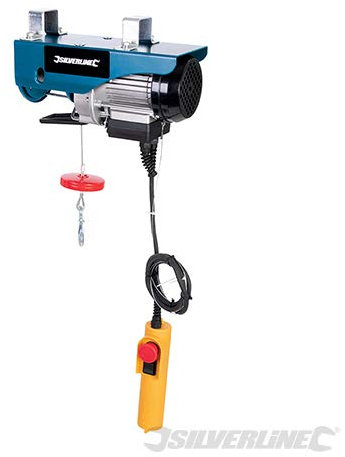 Elektrischer Flaschenzug 250 kg + Set von Rohrschneider 16p. Zi + Magnet-Schweißen