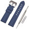 VINBAND Watch Strap Replacement Rubber Watch Band - 20mm, 22mm, 24mm, 26mm Silicon Watch Bracelet with Brushed Stainless Steel Pre-V Buckle for Panerai (26mm, navy blue)
