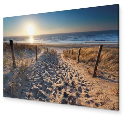 murando - Leinwandbild Wohnung Landschaft Natur, Schlafzimmer, Wohnzimmer | Hochwertige Leinwand, sofort aufhängbar, ideal fürs Wohn- oder Schlafzimmer, wasserfest und lichtecht, langlebig, stilvoll
