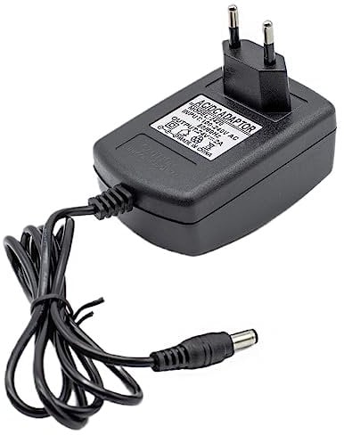 CABLEPELADO Alimentador 24V 2A, Adaptador de Corriente, Fuente de alimentación 24V, Alimentador de Pared 24V, Cargador 24V, Adaptador Alimentación, Conector DC 5.5 x 2.5 mm, Negro