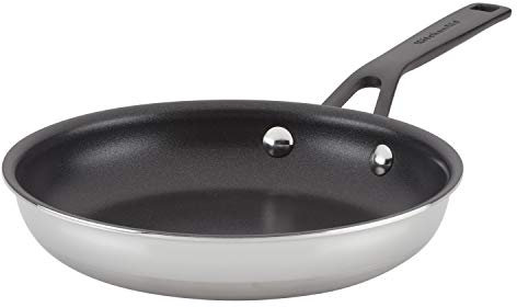 KitchenAid 30004 5-Ply Clad Polished Stainless Steel Nonstick Fry Pan/Skillet
