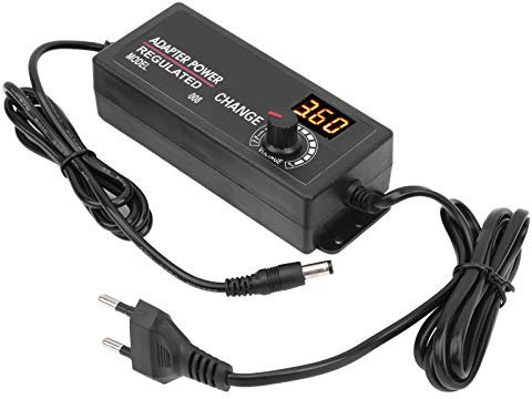 3-24V 3A 72W DC-Stromregleradapter, einstellbare Spannungsregelung, AC 100-240V zu DC 3-24V-Transformatoren für LED-Streifen, Router, Netzwerk-Hub, Tablet, Laptops, Set-Top-Box, Monitors (EU)