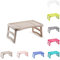 PLASTIFIC Plateau avec pieds - Table pliante pour le petit déjeuner ou le déjeuner au lit - Support pour téléphone, onglet, manger, écrire, lire, travailler sur le lit - 51 x 33 cm - Taille unique