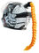 iSpchen Motorradhelm Abnehmbarer Pferdeschwanz Motorräder Helm Dekorieren Zöpfe Retro Motorrad Helm Zöpfe mit Saugnapf Dekoration Haarschmuck für Fahrrad Motorrad Roller Helm Zubehör,Orange Gelb