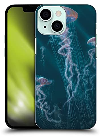 Head Case Designs Officially Licensed Vincent Hie Jellyfish Underwater Hard Back Case Compatible With Apple iPhone 13 Mini
