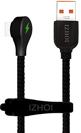 IZHOI USB C Kable 90 Grad USB C Schnellladekabel Rechter Winkel 6A 66W kompatibel mit Xiaomi Huwei OPPO Oneplus (1m)