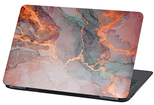 Laptop Folie Cover Abstrakt Klebefolie Notebook Aufkleber Schutzhülle selbstklebend Vinyl Skin Sticker (LP73 bunter Marmor, 17 Zoll)
