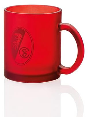 SC Freiburg Tasse - Rot, Opak, Becher, Rund, 200 Milliliter, Zuhause
