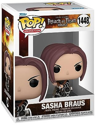 Funko Pop! Animation: AOT - Sasha Braus - Attack On Titan - Vinyl-Sammelfigur - Geschenkidee - Offizielle Handelswaren - Spielzeug Für Kinder und Erwachsene - Anime Fans - Modellfigur Für Sammler