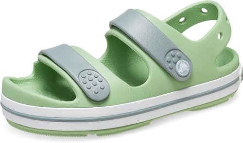 Crocs Unisexe Enfant Crocband Cruiser Sandal K Sandales, Fair Green/Dusty Green, 34/35 EU