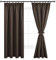 DWCN Gardinen Blickdicht Vorhänge mit Kräuselband 2er set H175 x B140 cm, Verdunklungsvorhänge mit Vorhang-Krawatten, Vorhänge Wohnzimmer Schlafzimmer Thermogardine Kälteschutz Wämreisolierende, Braun
