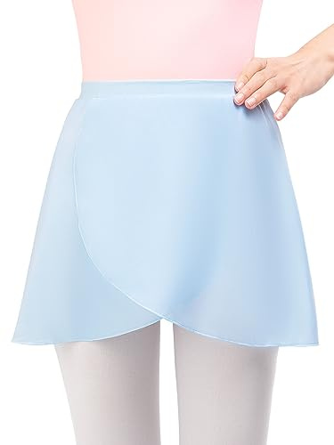 Monbessi Ballettrock Mädchen Damen - (Höhe: 120-175 cm) aus Chiffon Ballett Wickelrock Tanzrock - ReinschlüPfen
