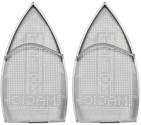 sourcing map 2pcs Iron Cover Non Stick Iron Shoe Aluminum Electric Iron Assistant Tool Iron Sole Plate Accessory Ironing Protector Fits Smaller Than 210mm(Length) x 110mm(Width)