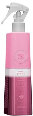 Nishlady Color Protect 2 Phasen Fön Spray 386 ml – Leave-In Pflege für Schutz & Glanz – Bi Phase Hitzeschutz & UV-Schutz für coloriertes Haar – Mit Pfingstrosenextrakt