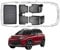 Trimak Passgenau 3D Fussmatten & Kofferraumwanne Auto Set Kompatibel mit Citroën C3 Aircross Obere 2017-2024 Auto Zubehör Gummimatten & Kofferraummatte Autos Allwetter Geruchlos rutschfest Schwarz