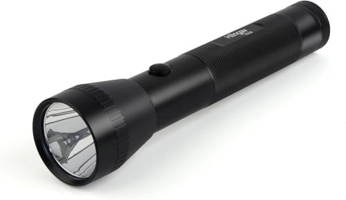 Hilngav Heavy Duty 2 D LED Flashlight, Ultra Bright 600 Lumens, Single Mode, Aluminum, Rugged Metal Flashlight for Outdoors and Emergency Power Outages (Battery not Included)