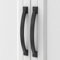 9BUILD 10 Pack 128mm Matte Black Cabinet Handles - Pulls, Drawer & Door Handles - Zinc Alloy - Suitable for Kitchen & Wardrobe