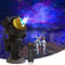 Pasun Sternenhimmel Projektor, Astronaut Projektor mit Fernbedienung und Timer LED Sternenprojektor 360° Rotation einstellbare Helligkeit und Geschwindigkeit Nachtlicht Geschenk für Kinder Schwarz