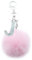 Xsclpomddy Pom Pom rosa. Schlüsselbund künstliche weiche Kaninchenhaar Taschenanhänger Ball Schlüsselanhänger mit Buchstabe A-Z für Handtasche Dekoration,pink J