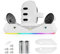 Charging Dock Compatible with Oculus/Meta Quest 3, Fast Charging Stand for VR Controller and Headset, with 2 Rechargeable Batteries and RGB LED Light, VR Charger Display Stand with Type C Cable