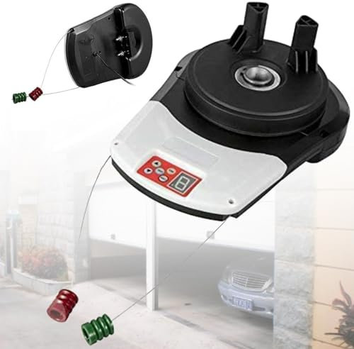 Automatic Roll Up Door Opener Motor Opener Motor with 2 Remote, Auto Garage Roller Door Motor Gate Opener Roller Shutter Built-in Motor for Garage Warehouse Store